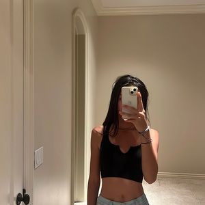 Cute crop top black